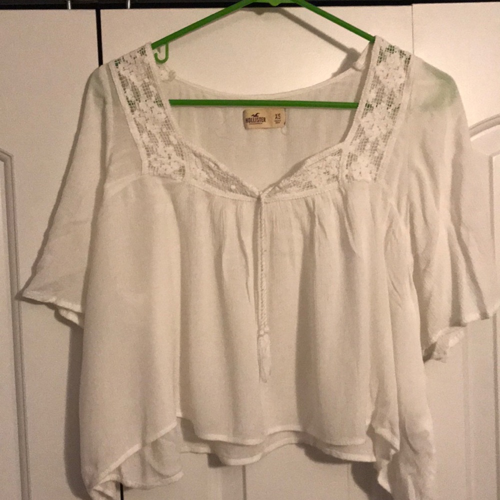 White sheer top